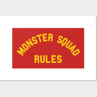 Monster Squad Rules Posters and Art